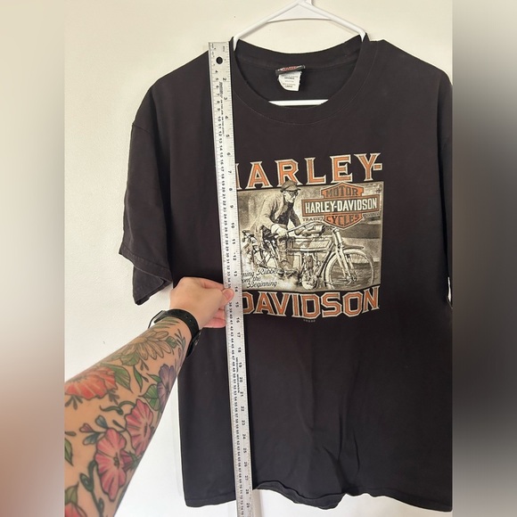 “Burning Rubber From The Beginning” Harley Davidson Tshirt Rocky’s London, ON - Picture 4 of 7